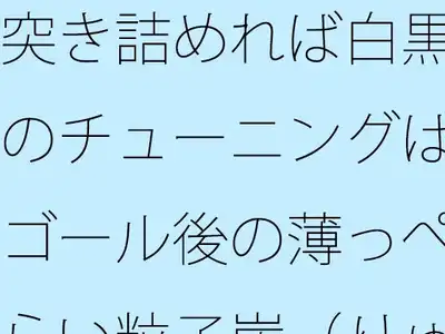 突き詰めれば白黒のチューニングはゴール後の薄っぺらい粒子崖（りゅうしがけ）の上でも続く