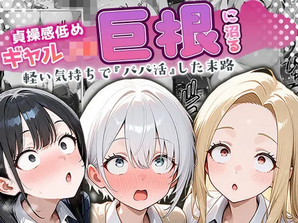 貞操感低めギャルJ〇達 パパ活おじさんのデカチンに沼る